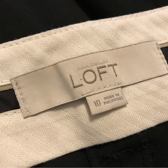 Loft black trouser pants women’s size 10 - Picture 7 of 8